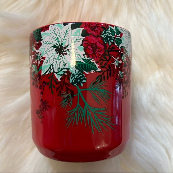 Starbucks Red Poinsettia Ceramic Short Cup Insulted Holiday Tumbler 8oz New 2022 - Picture 13 of 13